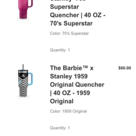 BARBIE 40 Oz STANLEY CUP X BARBIE- RARE SUPERSTAR Limited Edition - Picture 9 of 9